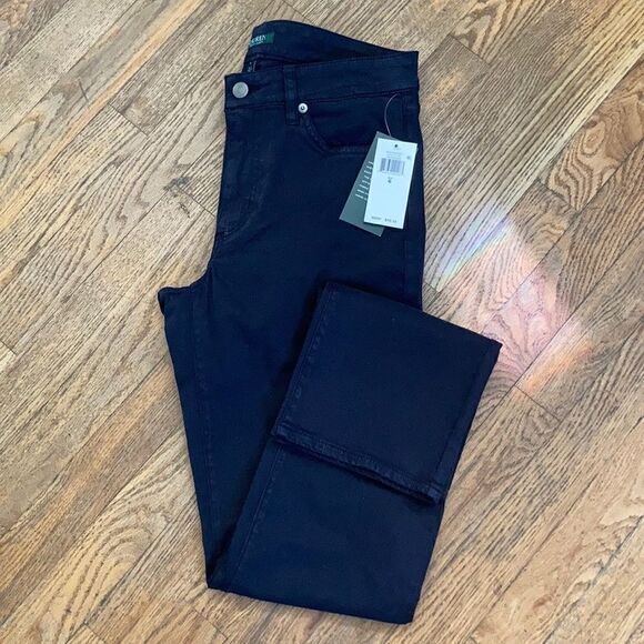 Lauren by RL Black Premier Straight Fit Pant - Picture 1 of 8